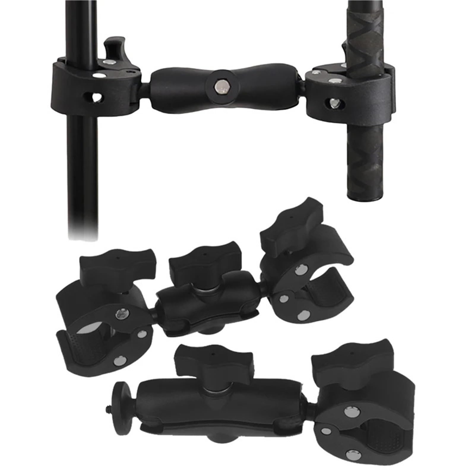 Compatibile con GoPro e Insta360 Supporto for Manubrio for Bicicletta Moto for Action Cam(9inch A)