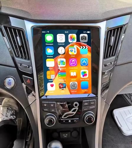 Radio Android 13 para auto Sonata 2010-2015 con pantalla 9.7" miniatura 1