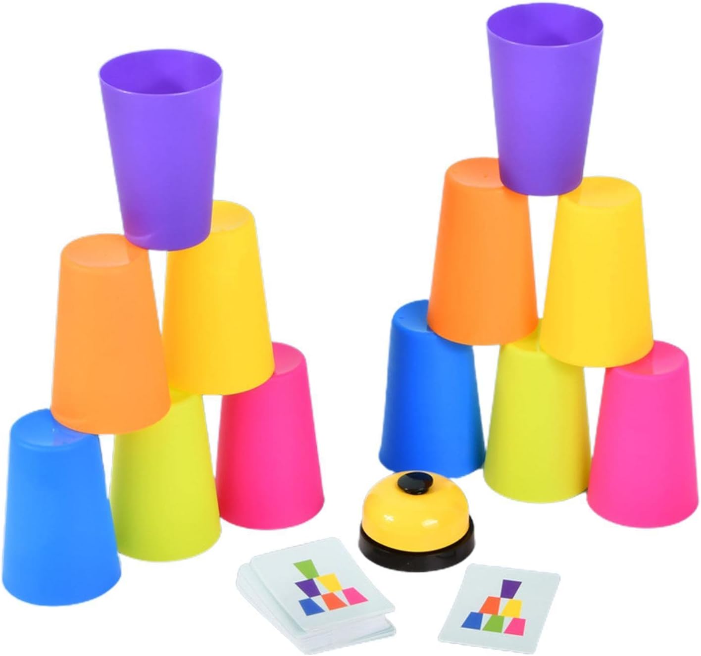 BAOK Stacking Cups Game | Funny Cup Stacking Set Quick Cups Training Game - Speed Cup Game for Parent-Child Interactive Stacking Cups Game