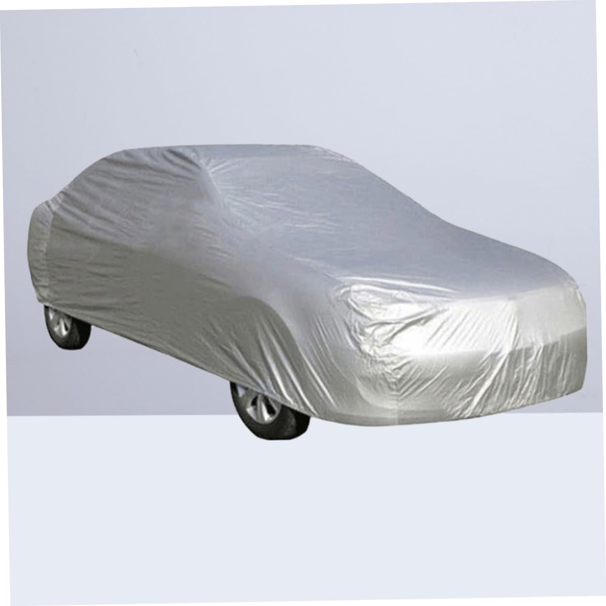 SOLUSTRE Full Car Cover Silver SUV Car Cover Waterproof Sunscreen Auto Hood Cover for Weather — view 7