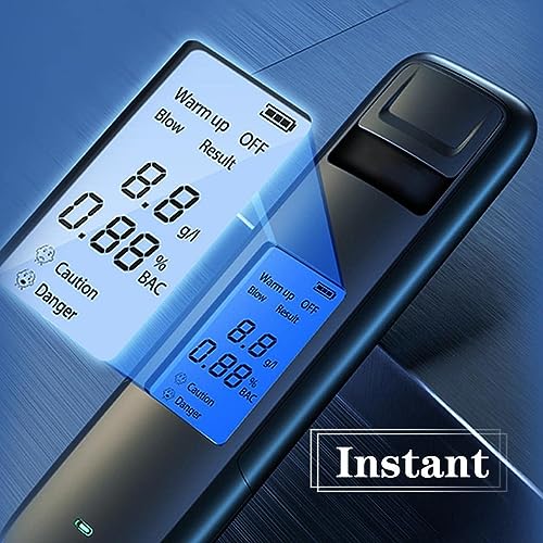 Image of S-80 Professional Breathalyzer, Non-Contact Alcohol Tester, Breath Tester LCD Screen Digital Alcohol Detector Portable Breath Checker Analyzer Breath Alcohol Tester
