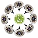 Solar Disk Lights, FERTOY 8 LED Bulbs Solar Ground Lights Outdoor Waterproof for Garden Yard Patio Pathway Lawn Driveway - Warm White (8 Pack)