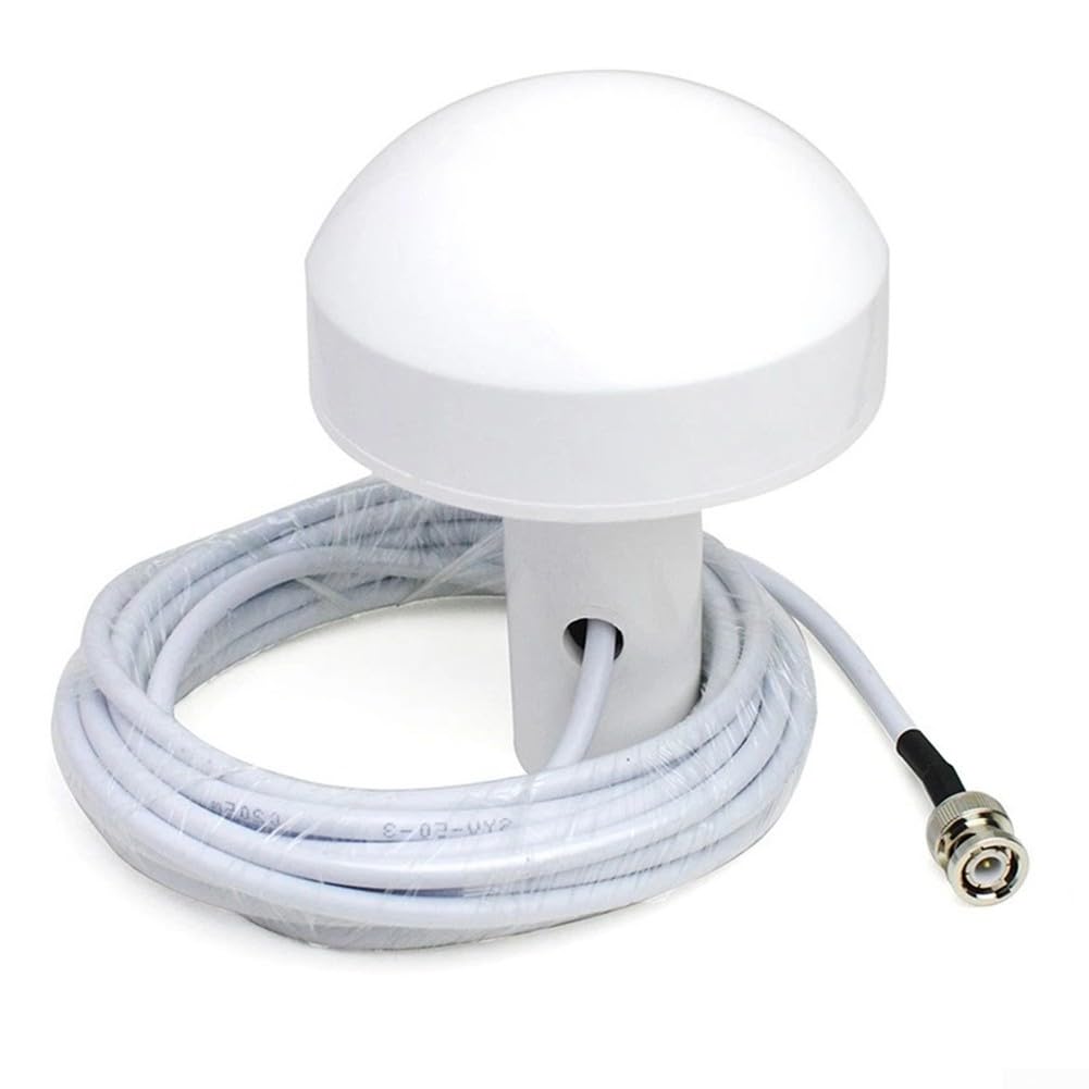 Antenna esterna GPS per barca con cavo da 510 m, connettori maschio BNC/TNC compatibile con la maggior parte dei dispositivi di navigazione marina (5 m)