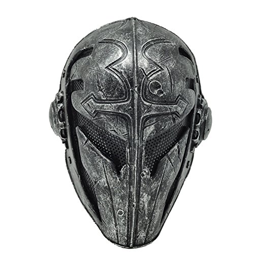 Men's New Knights Full Face Mask Templar K Cosplay Mask V2 Black