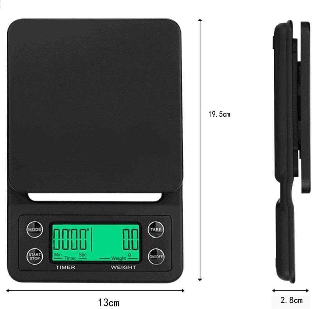 Elektroniczna waga kuchenna cyfrowa waga kuchenna 11 lb/5000 g elektroniczna gotowanie żywności z wyświetlaczem LCD dokładna waga gramowa smukła