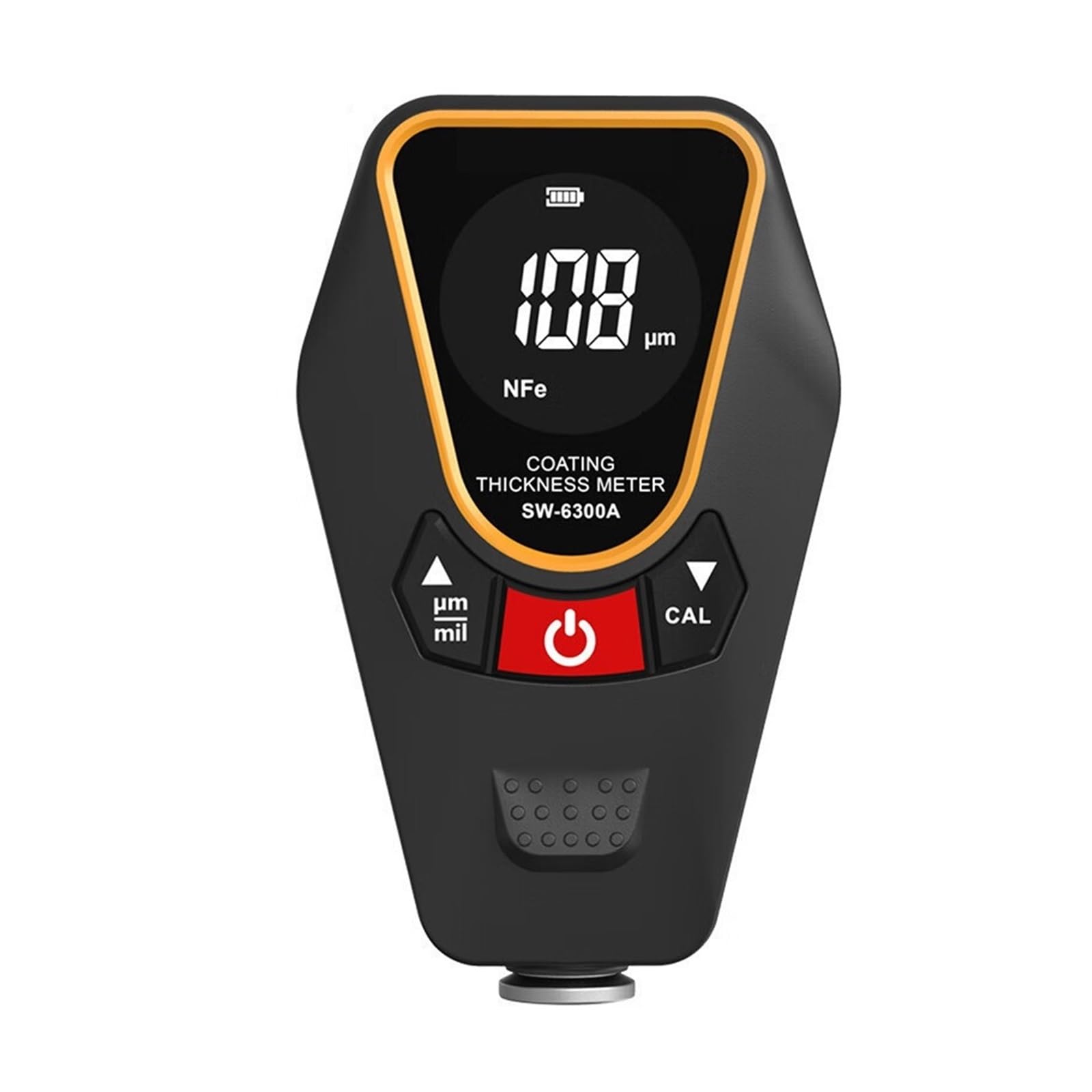 LNHHG Paint Thickness Gauge, Car Paint Coating Thickness Gauge Electroplate Metal Tester Meter Fe & NFe Probe(SW-6300A)