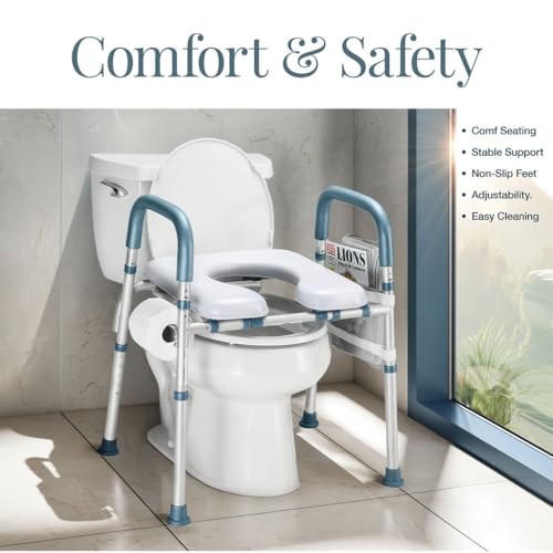 Toilet-Seat-Risers-For-Seniors-Width-and-Height-Adjustable-Raised-Toilet-Seat-With-handles-for-Elderly-Handicap-Elevated-Pregnant-Fit-Any-Toilet-Toilet-Seat-Riser-Heavy-Duty-Up-To-400lbs Toilet Seat Risers For Seniors Width and Height Adjustable Raised Toilet Seat With handles for Elderly Handicap Elevated Pregnant Fit Any Toilet Toilet Seat Riser Heavy Duty Up To 400lbs