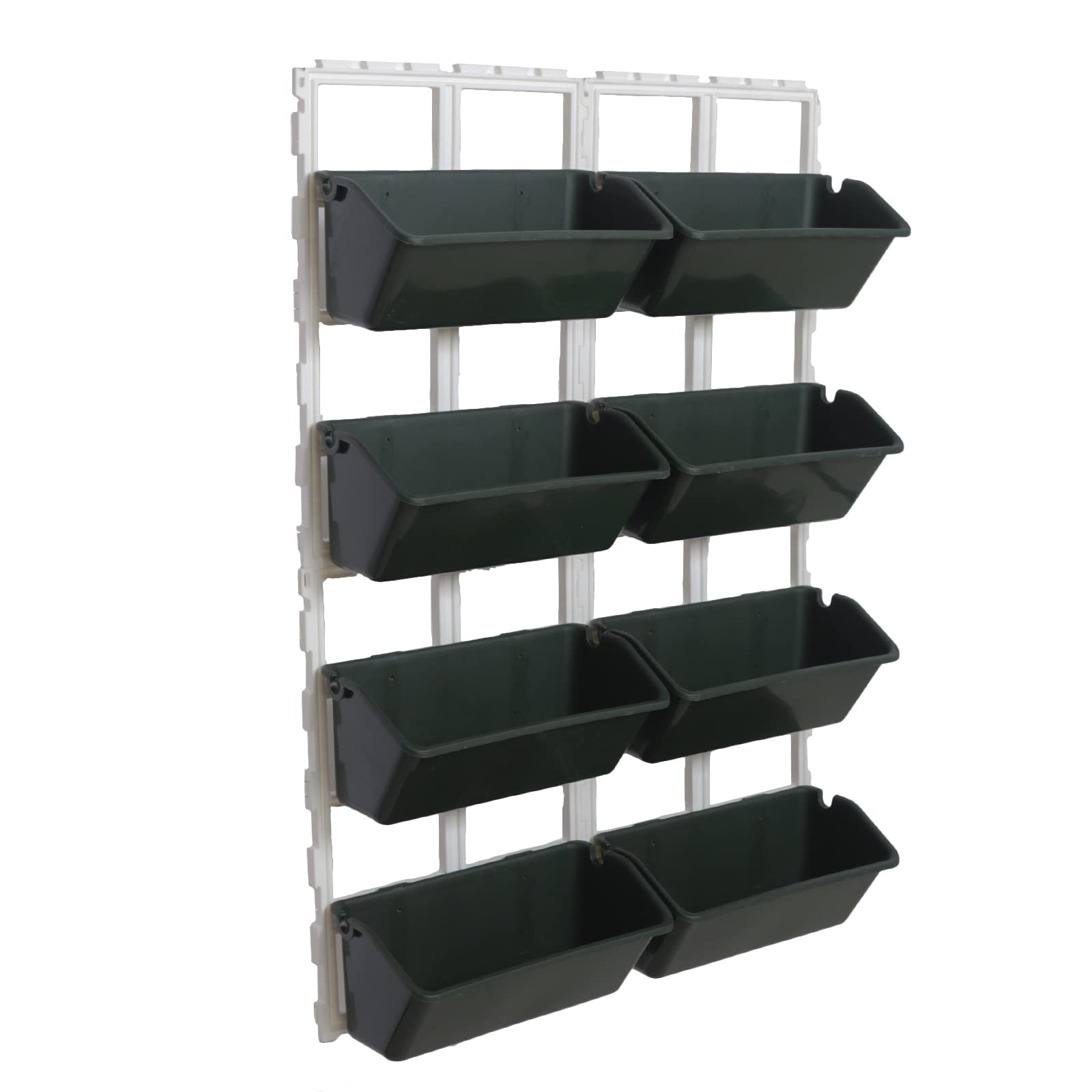 CCXYYFDJ Vertical Garden Wall Planter, 4-Tier Stackable Wall Planter Indoor Outdoor with 8 Pockets, Wall Mount Flower Pot Holder for Vegetables, Flowers, Herbs