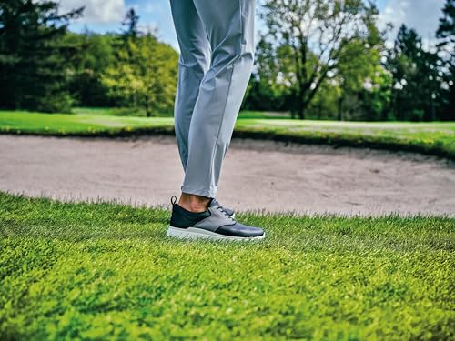 ECCO Men's S Casual Saddle Waterproof Golf Shoe, Black/Steel, 6-6.5 by ECCO - Used condition - Image 2