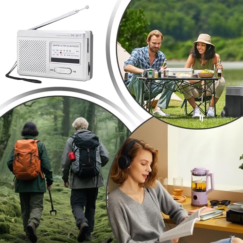 Radio AM/FM portátil analógica sin internet para acampadas 4