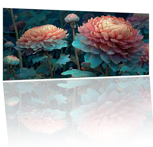 Pintar por Numeros Adultos flores coreanas planta Pintar por Numeros Niños Principiantes Manualidades kit, con Lienzo sin Arrugas, 3 Pinceles y Pintura Acrílica, para Regalo Decor Hogar 60x120cm Y-72
