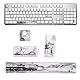 Fdit DIY Keycaps Set, Landscape Painting Style Keycaps Set für mechanische Tastaturen, Leertaste + ESC + Enter + Numpad Enter Keycap, Tastaturdekoration(4pcs)