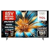 TCL テレビ 85V型 4K 量子ドット 液晶 85T6C Google TV