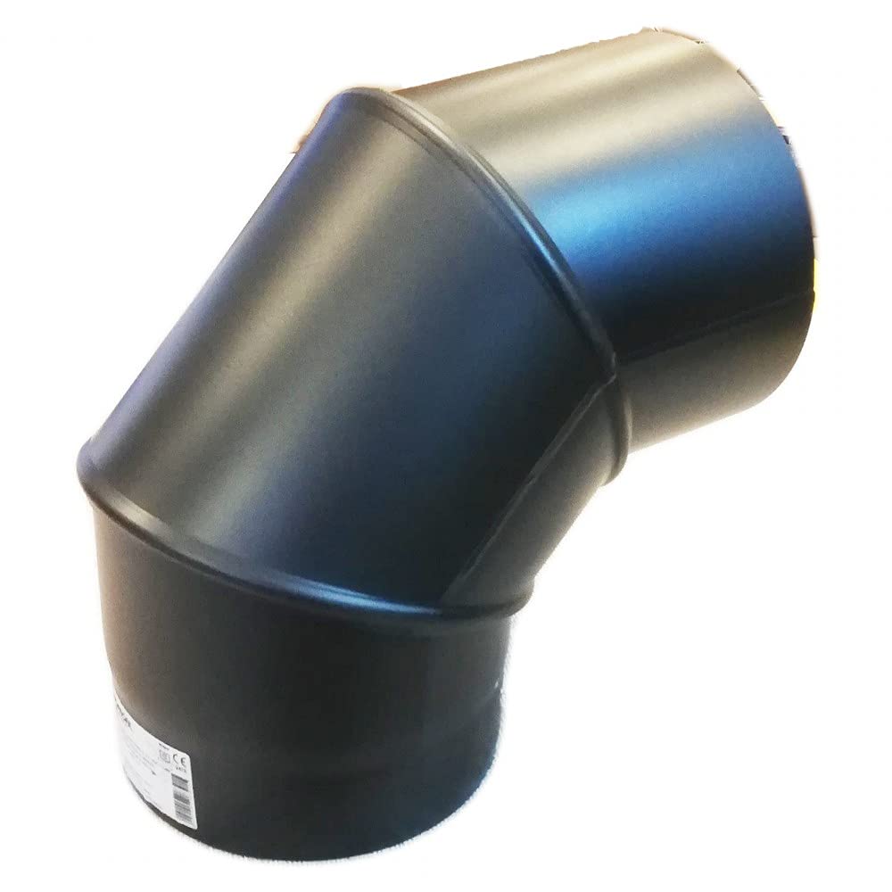 Aflex raccordo per stufa a legna - camino curva a 90 gradi snodabile girevole in due settori (130mm)