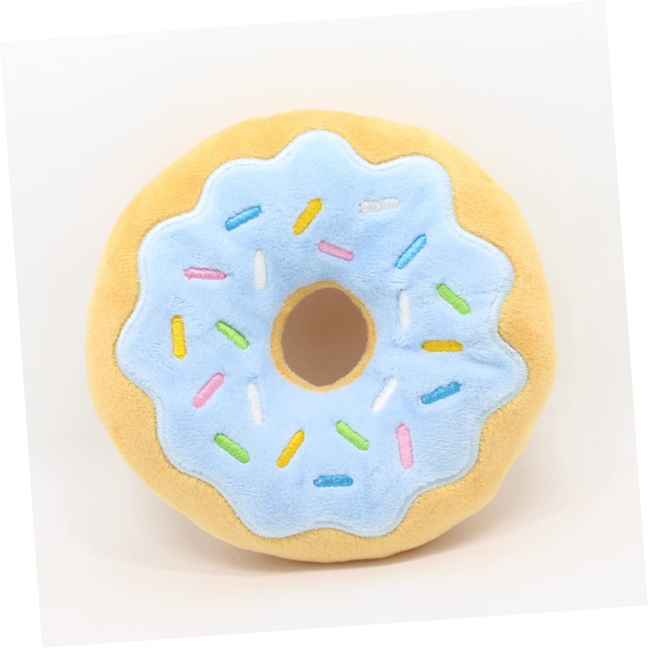 FRCOLOR 9stücke Hund Kauspielzeug Plüsch Donut Quietschspielzeug Für Welpen Interaktives Spielzeug Zur Zahnpflege Langeweile Und Fördert Aktives Spielen Zufälligen Farben