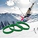 lasuroa 32pcs Ski Brake Retainers, Snowboard Brake Bands Retainers Strap Brake Rubber Band for Winter Ski Accessory (Green)