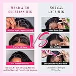 Wear and Go Glueless Wigs Human Hair Pre Plucked Deep Wave Bob Wig Human Hair Lace Front Wigs for Beginners Upgraded No Glue Pre Cut 4x4 Lace Closure Glueless Wigs for Black Women Human Hair 12 Inch - Image 3