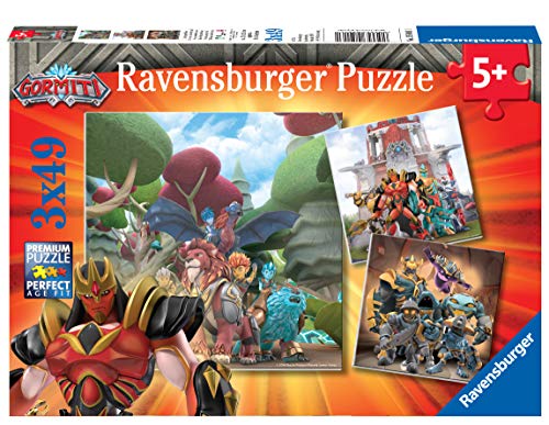 Ravensburger-05016 1 Gormiti, Multicolor, 3 x 49 Piezas
