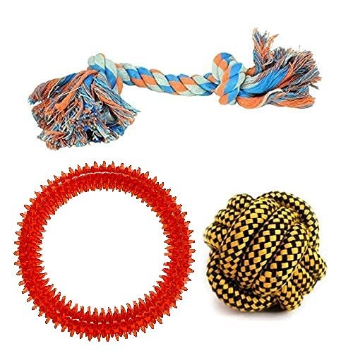 See full amazon price history chart for Toms Pet Mall Durable Combo Pack Cotton Rope Chew 2 Knot Toy + Spiked Ring Toy + Rope Ball for Small to Medium Dogs to Play (Pack of 3) Toms Pet Mall Durable Combo Pack Cotton Rope Chew 2 Knot Toy + Spiked Ring Toy + Rope Ball for Small to Medium Dogs to Play (Pack of 3) (B0B5P7WVRF) Amazon Price History, Amazon Price Tracker