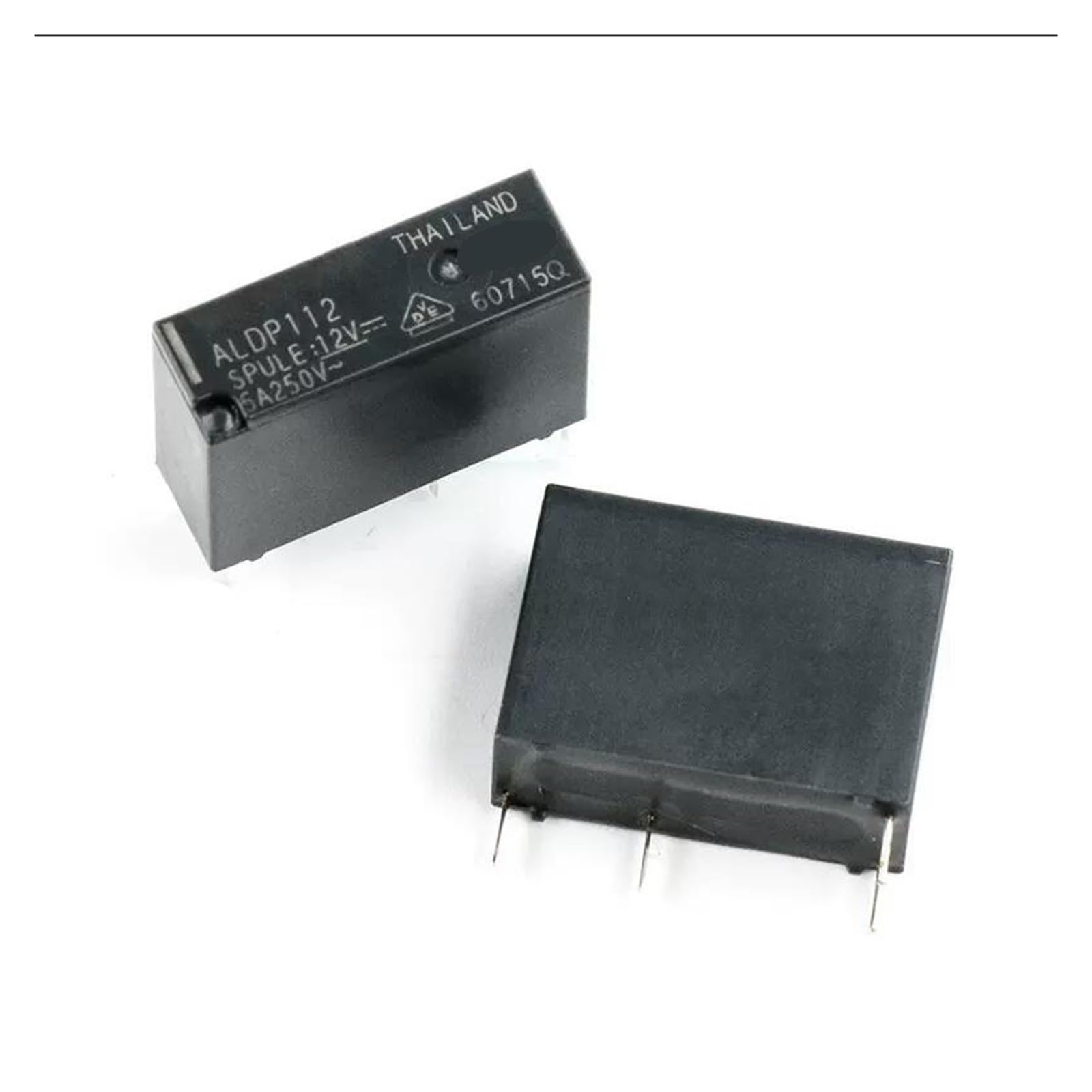 Relé ALDP112 12V CC interruptor magnético de 4 pines 5A para circuito impreso PCB 2