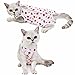 Loizziuy Cat Clothes Maternity Spaying Suit Post-Weaning Recovery Suit Anti-Licking Elastic Pet Cat Clothes Post-Surgery Suit (X-Large,Strawberry)