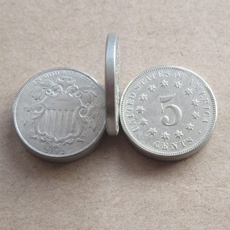 Amazon.co.jp: アメリカン シールド (1866-1883) 5 セント銅ニッケル