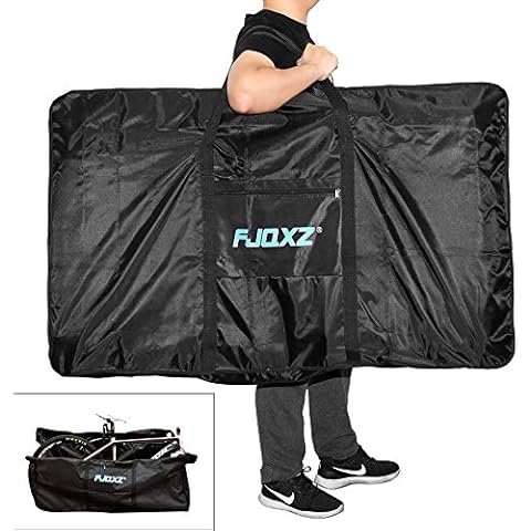 Selighting Folding Bike Travel Bag Waterproof Bicycle Carry Case Outdoors Carrying Bag for 26 inch Wheel Bike, Small Storage Bag Included, Black Cover