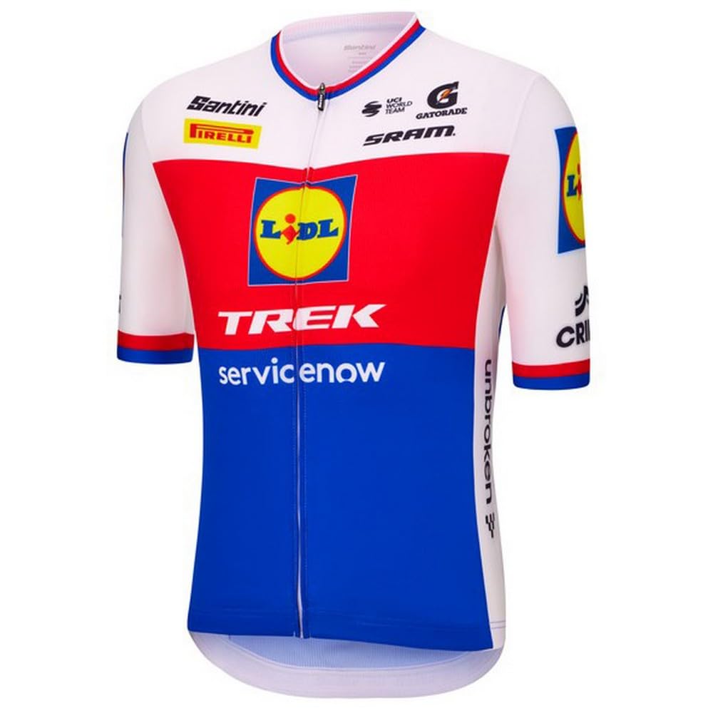 Santini Maillot à Manches Courtes LIDL Trek Czech Republic National Champion M