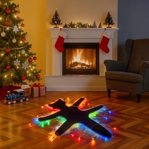 Tapete decorativo gato frito con luces LED miniatura 3