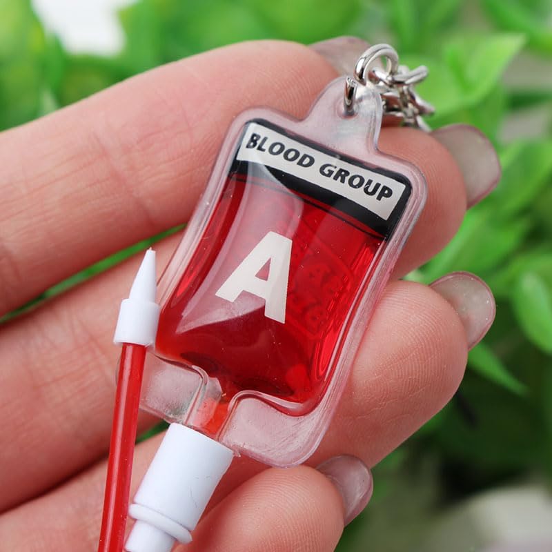 Ximimark 6 pcs Halloween Vampire Party Favor - Blood Bag Charm Lanyard - Gothic Keychain & Earbud Case Accessory image 3