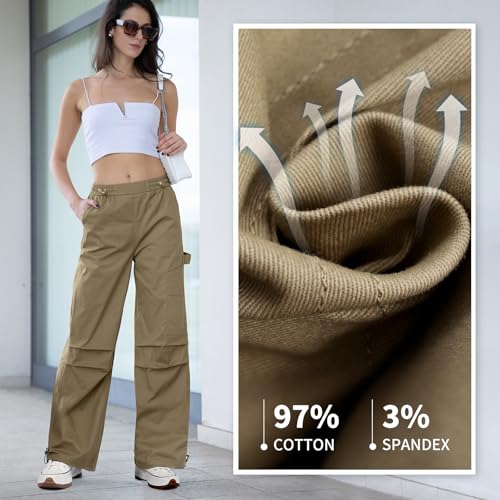 Cargo Pants Women Y2K High Waisted Baggy Streetwear for Women Teen Girls3