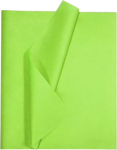 Undemouc Green Tissue Paper 100 Sheets Tissue Paper Bulk for Gift Bags 20x14 Inches Wrapping Tissue Paper for DIY Crafts Birthday Wedding Holiday