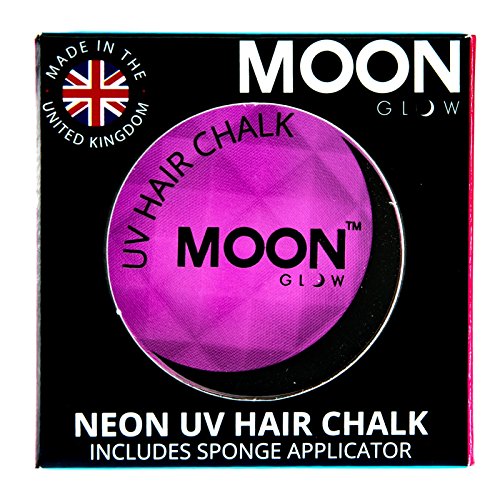 Moon Glow - Blacklight Neon Hair Chalk 0.12oz Purple – Glows brightly under Blacklights/UV Lighting!