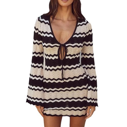 Sexybody Swimsuit Crochet Cover Up for Women Hollow Out Knit Beach Dress Bathing Suit Summer Swim Mesh Bikini Coverup Outfits