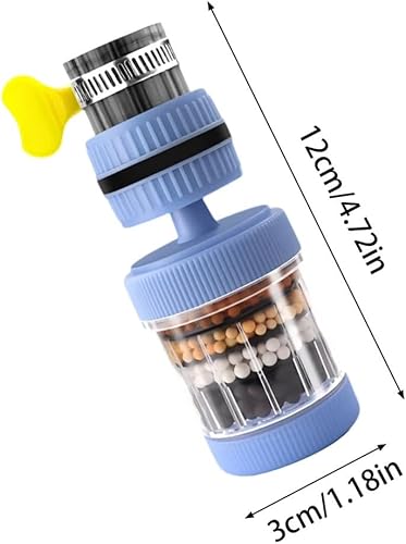 Miniatura 7 de Filtros de agua para tomar, filtros de montaje en grifo, carbón activado, filtro de grifo purificador de grifo, filtro de grifo a prueba de