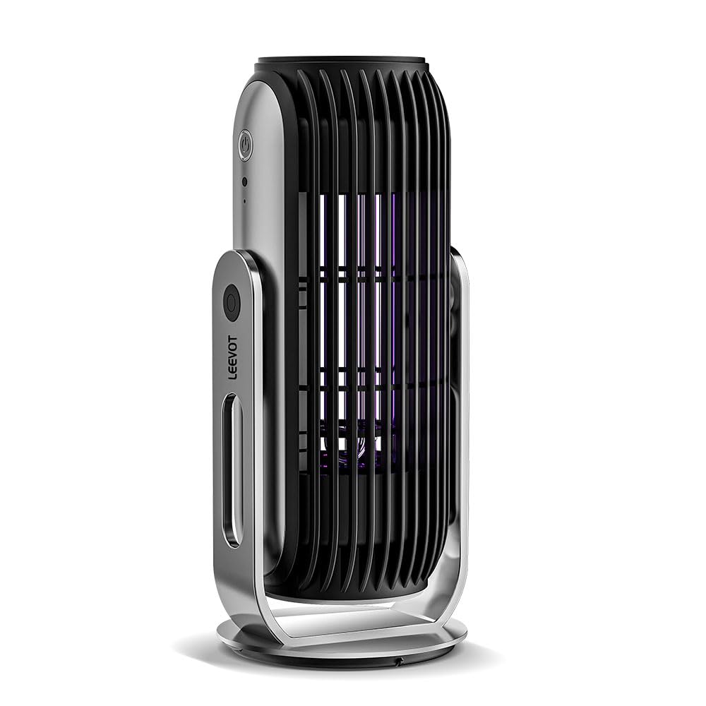 Moderne 3-in-1-Mückenfalle für den Innenbereich, Insektenfalle 2000 V mit Lüfter, 365 nm intensiver UV-Lichtsensor, tötet Motten/Mücken/Fliegen für Terrasse im Freien von Luxusvillen