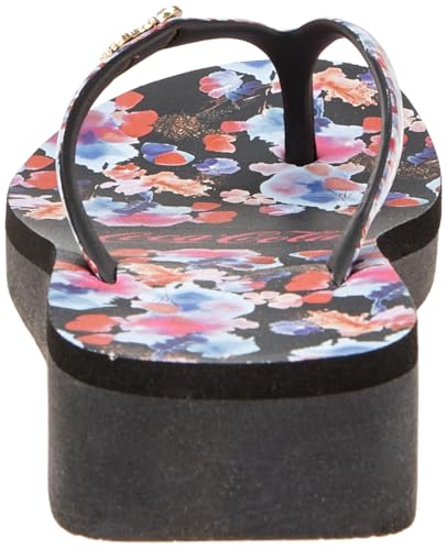 Sandálias Coca-Cola, Magic Watercolor, Feminino, Preto/Preto/Preto, 36