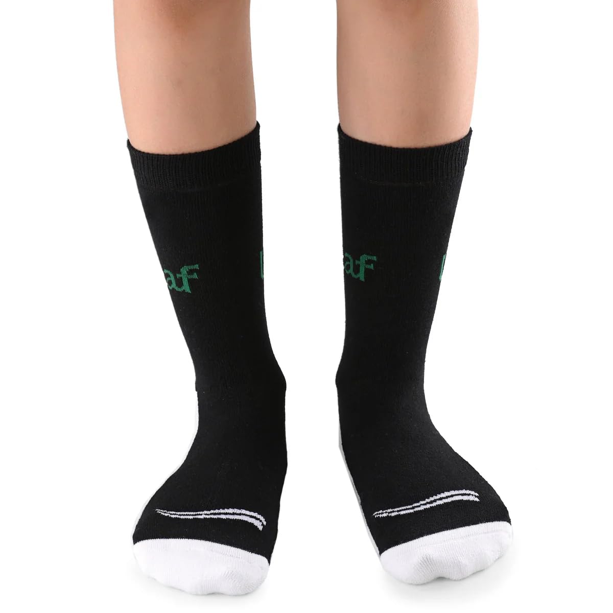 leaf Ortho Diabetic Socks, Black, White, and Navy, Non-binding Seamless Toe, Crew Style, Pack of 3 Pairs-picture-34