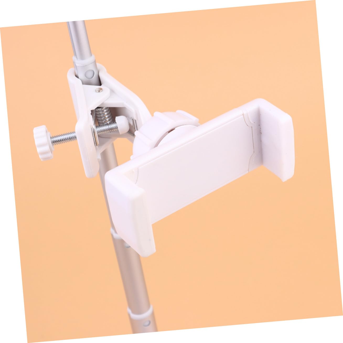 DOITOOL Lampada da Tavolo LED Anello Selfie Regolabile con Supporto Telefono Multifunzione per Trucco e Video Luce Bianco Naturale per Streaming e Fotografia