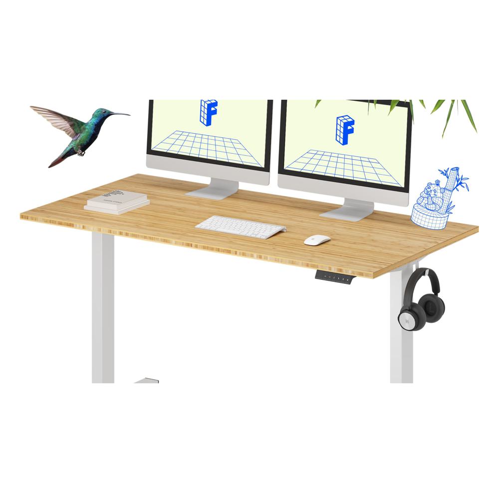 Amazon.com: FLEXISPOT Solid Wood Standing Desk, One-Piece Real