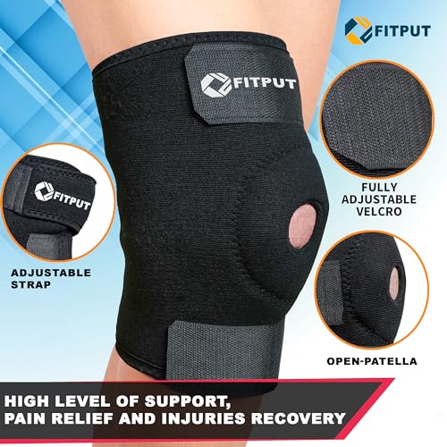 FITPUT Knee Caps for Men & Women, Black - Image 6
