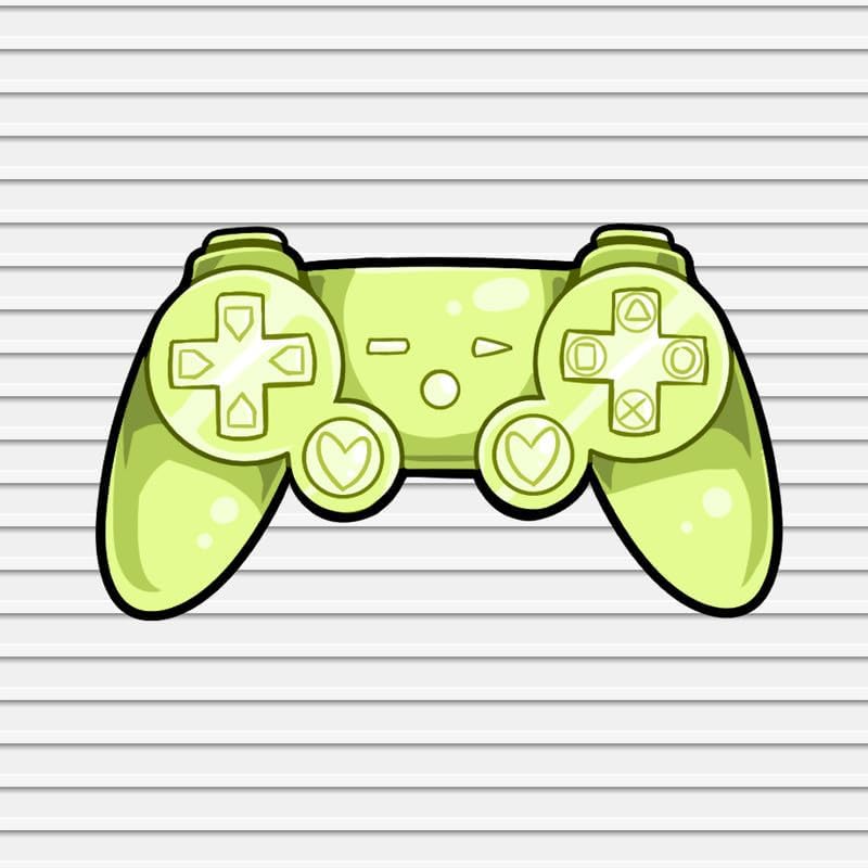Controller Vinyl Decals Stickers for Walls Car Window Laptop Tumbler Boys Girls Kids Bedroom Room Decor Kawaii Video Gamer Game Gaming Cartoon