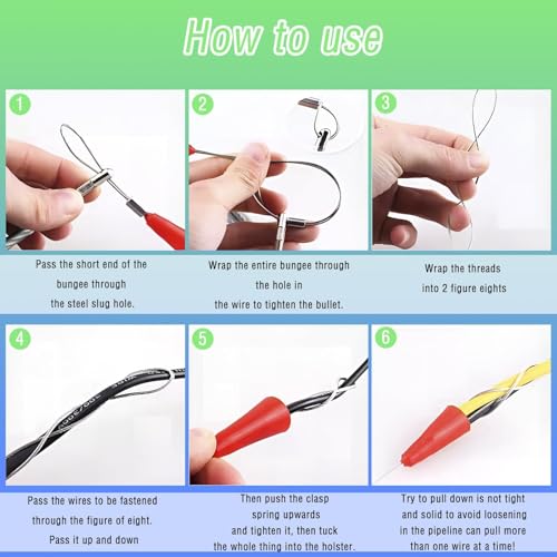 Image of 20M Wire Puller for Electrician, Wire Lead Threading Device Tool, Easy to Use Wiring Spring Cable Snake Kit for Conduit, Home & Office Network Installations