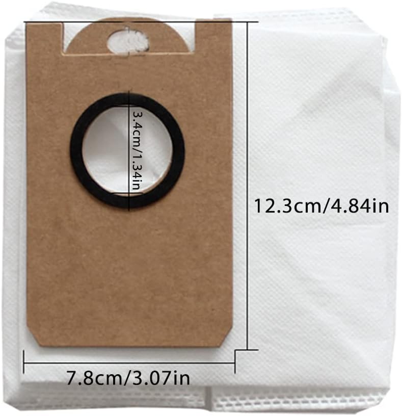 Replacement Accessory Spare Parts Set for Proscenic M7 Pro, Kyvol Cybovac S31, Uoni V980MAX, Onitura Q6 Robot Vacuum Cleaner 1 Main Brush 4 Filters 6 Side Brushes 4 Dust Bags 5 Wipes 2 Cleaning Brush