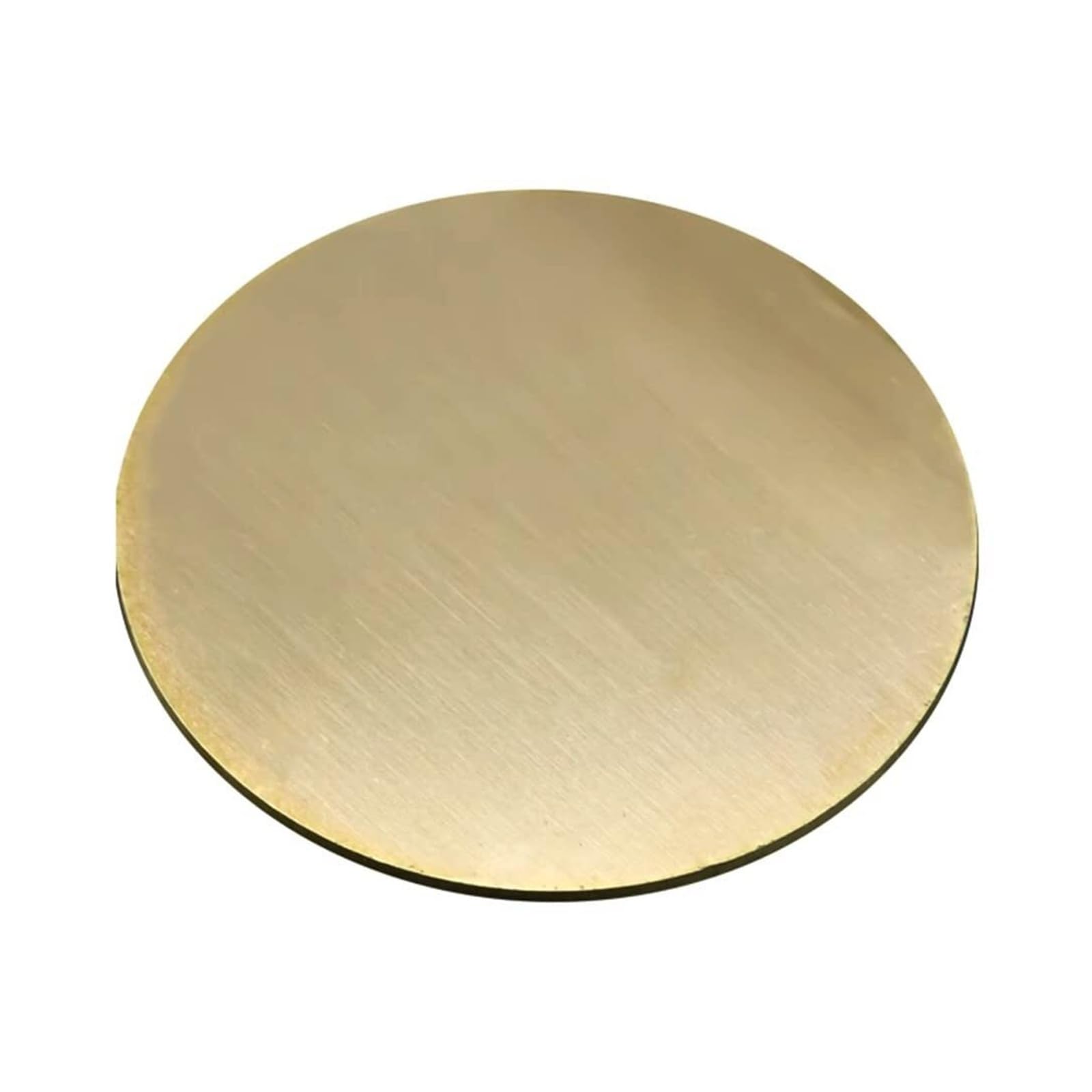 Aoicxb Brass Disc Sheet,1Pcs H62 Disc，Thickness 0.5Mm 0.8Mm 1Mm 1.5Mm 2Mm 3Mm Gasket, Round Plate Parts Cutting(50X1.5mm 1Pc)