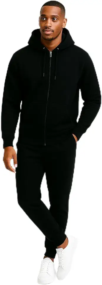 Conjunto Moletom Masculino com Zíper e Capuz Blusa E Calça Jogger