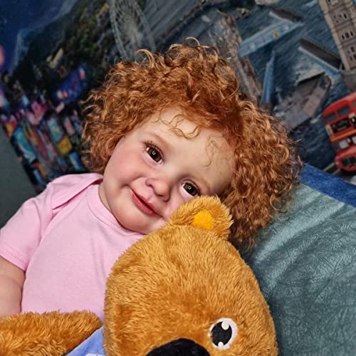 Muñeca Reborn Bebé Realista 26 Pulgadas con Cabello Rizado miniatura 4
