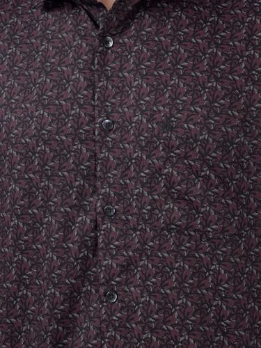 Image of Crimsoune Club Men's Wine Printed Shirt
