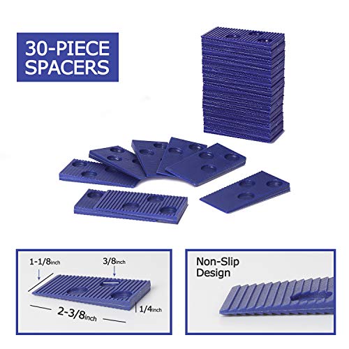 WORKPRO Laminate Wood Flooring Installation Kit with Reinforced Double-Faced Mallet, Heavy Duty Pull Bar, Tapping Block and 30-Piece Spacers Included - Thumbnail 4