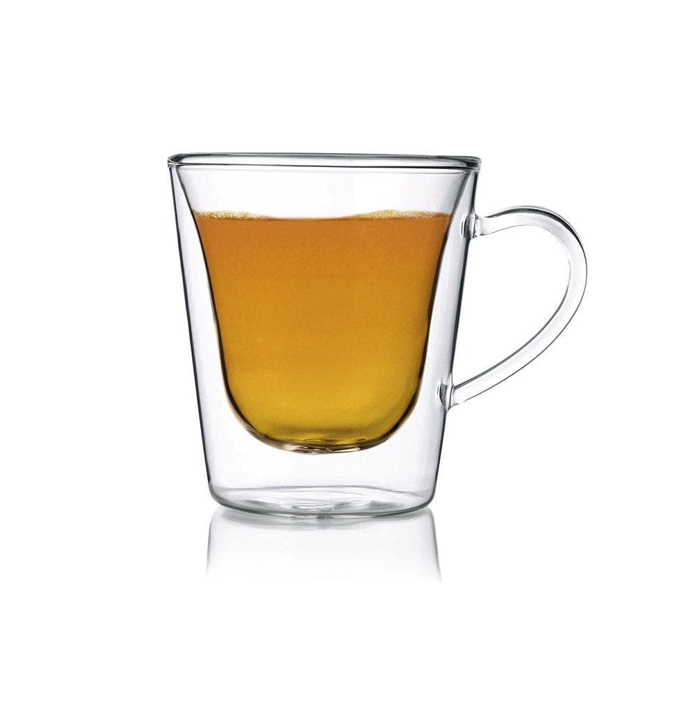 Bormioli Luigi Thermic Glass Duos The Caffe Set 2 Tazze 29,5 cl In Vetro Termico